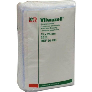VLIWAZELL Saugkompressen unsteril 15x25 cm Produktbild
