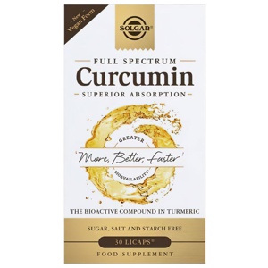 Vollspektrum Curcumin 30 Licaps (flüssig gefüllte Kapseln) Solgar Produktbild