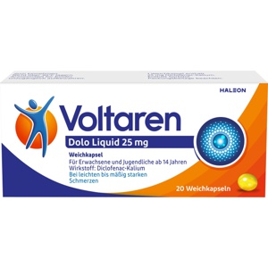 VOLTAREN Dolo Liquid 25 mg Weichkapseln Produktbild