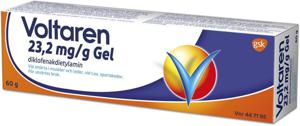 Voltaren, gel 23,2 mg/g Haleon Denmark ApS, 60 g produkt bild