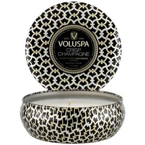 Voluspa 3-Wick Tin Candle Crisp Champagne 40h produkt bild