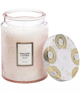 Voluspa Large Glass Jar Candle Panjore Lychee 100H produkt bild