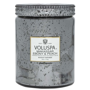 Voluspa Large Jar Candle Makassar Ebony & Peach 100h 510 g produktbillede