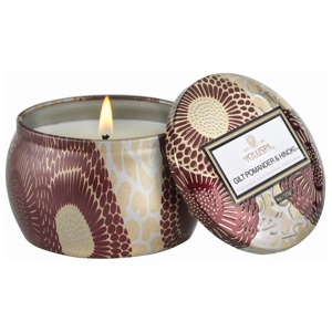 Voluspa Mini Tin Candle Gilt Pomander & Hinoki 113 g produktbillede