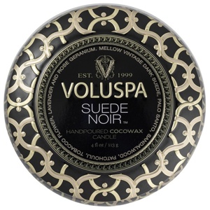 Voluspa Mini Tin Candle Suede Noir 113 g produkt bild