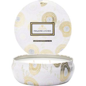 Voluspa 3-Wick Candle Decorative Tin Panjore Lychee 340g produkt bild