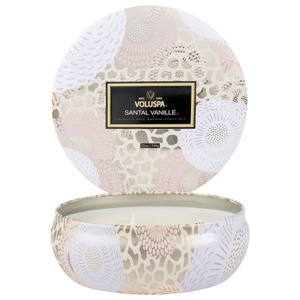 Voluspa Santal Vanille 3-Wick Decorative Tin Candle - 340 g produkt bild