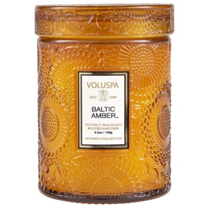 Voluspa Small Glass Jar Baltic Amber 50H produkt bild