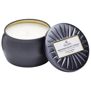 Voluspa Vermeil Makassar Ebony & Peach Decorative Tin Candle 127 g produktbilde