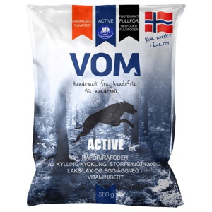 VOM og Hundemat Active Proteinrikt Helfoder Köttbullar 560 g produkt bild