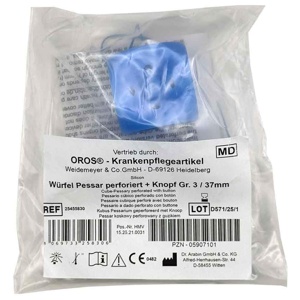 Würfelpessar perforiert 37 mm Größe 3, 1 St n.v. Produktbild