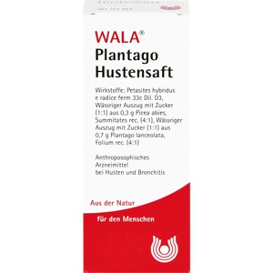 WALA Plantago Hustensaft 90 ml Sirup Produktbild