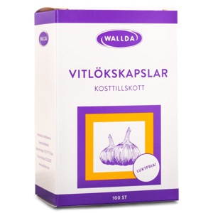 Wallda Hvidløgskapsler 100 kapsler produktbillede