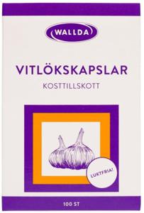 Wallda Vitlökskapslar 100 st produkt bild