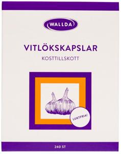 Wallda Vitlökskapslar 240 st produkt bild