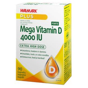 Walmark Mega Vitamiin D 4000IU Forte kapslid N90 toote pilt