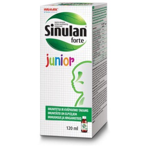 Walmark Sinulan Forte Junior siirup 120 ml toote pilt