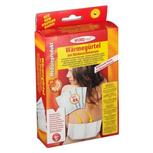 WÄRMEGÜRTEL mit 4 Wärmkissen einmalgebrauch Produktbild