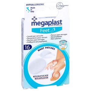 Warzenpflaster 2 Größen 1,2 cm + 1,9 cm megaplast, 16 St Pflaster Produktbild