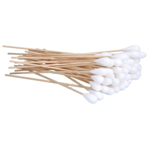 WATTESTÄBCHEN Holz 15 cm großer Kopf Produktbild