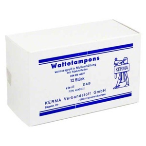 WATTETAMPONS steril walnussgroß m.Mullumhüllung Produktbild