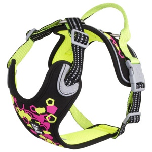 Hurtta Weekend Warrior Hundsele Neon/Svart (45-60 cm) produkt bild