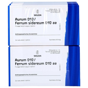 AURUM D 10/Ferrum sidereum D 10 aa Ampullen Produktbild