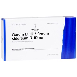 AURUM D 10/Ferrum sidereum D 10 aa Ampullen Produktbild