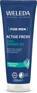 Weleda For Men Active Fresh 3in1 Shower Gel - 200 ml. produktbillede