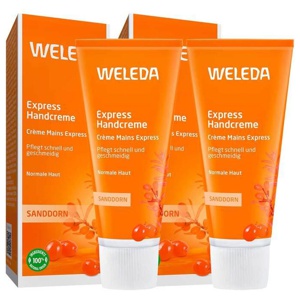 Weleda Sanddorn Express Handcreme, 2x50 ml Creme Produktbild