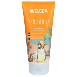 WELEDA Vitality Shower Cream Sanddorn 200 ml Duschgel Produktbild