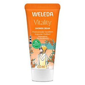 WELEDA Vitality Shower Cream Sanddorn vitalisier. Produktbild