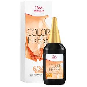 Wella Professionals Color Fresh 6/34 Dark Gold Red Blonde 75 ml produkt bild