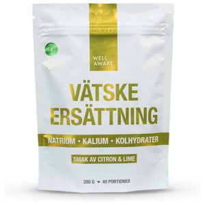 WellAware Vätskeersättning Citron/Lime, 200 g produkt bild