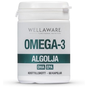 WellAware Vegansk Omega-3 Algolja 60 kapslar produkt bild