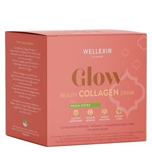 Wellexir Glow Beauty Collagen Drink Peach Ice Tea 30x6g produktbilde