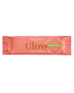 Wellexir Glow Beauty Collagen Drink Peach Ice Tea produktbillede