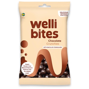 Wellibites Chocolate Crunchies 50 g produkt bild