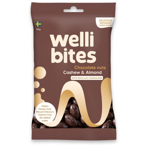 Wellibites Chocolate Nuts 50 g produkt bild