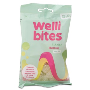 Wellibites Hylde & Hindbær 70 g produktbillede