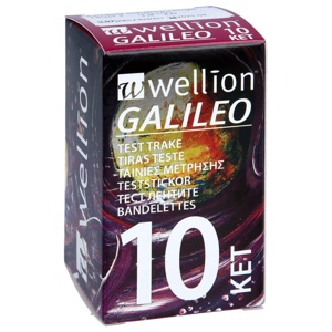 WELLION GALILEO Ketoneteststreifen 10 St Teststreifen Produktbild