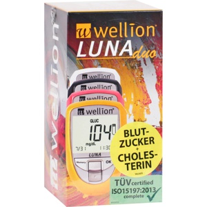 WELLION-LUNAduo-BZ-Messg-Set-mg-dl-gelb Produktbild