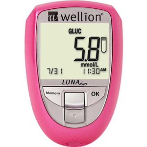 WELLION-LUNAduo-BZ-Messg-Set-mmol-l-pink Produktbild