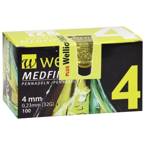 WELLION MEDFINE plus Pen-Nadeln 4 mm Produktbild