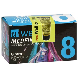 WELLION MEDFINE plus Pen-Nadeln 8 mm Produktbild