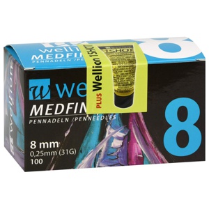 Wellion Medfine plus Pen-nadeln 8 mm Produktbild