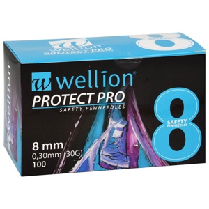 WELLION PROTECT PRO Sicherh.Pen-Nadeln 30 G 8 mm Produktbild