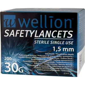 Wellion Safety Lancet 30G, blodprovstagare engångs, 200 styck produkt bild