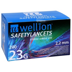 WELLION-Safetylancets-23-G-Sicherheitseinmallanz Produktbild