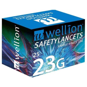 WELLION Safetylancets 23 G Sicherheitseinmallanz. Produktbild